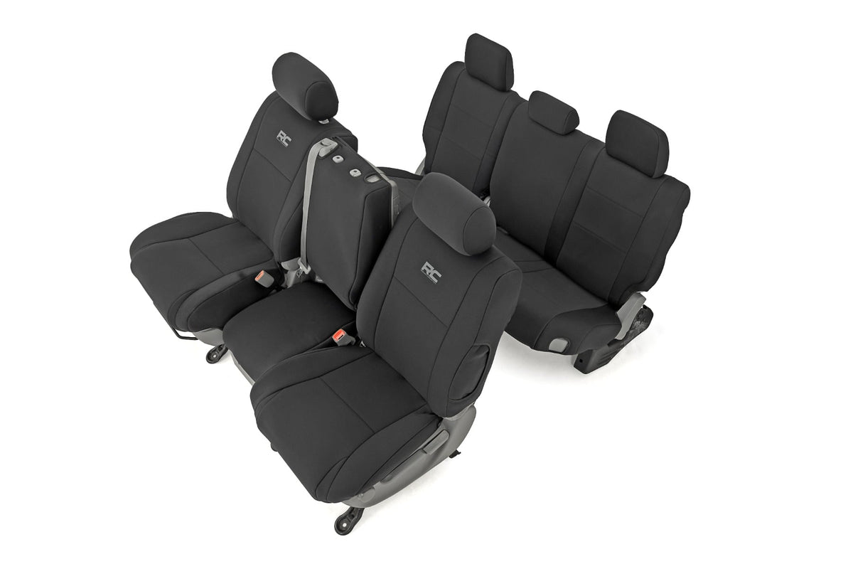 Rough Country 91060 Seat Covers | FR w/ Console Cover and Rear | Toyota Tundra 2WD/4WD (07-13) - Image 3