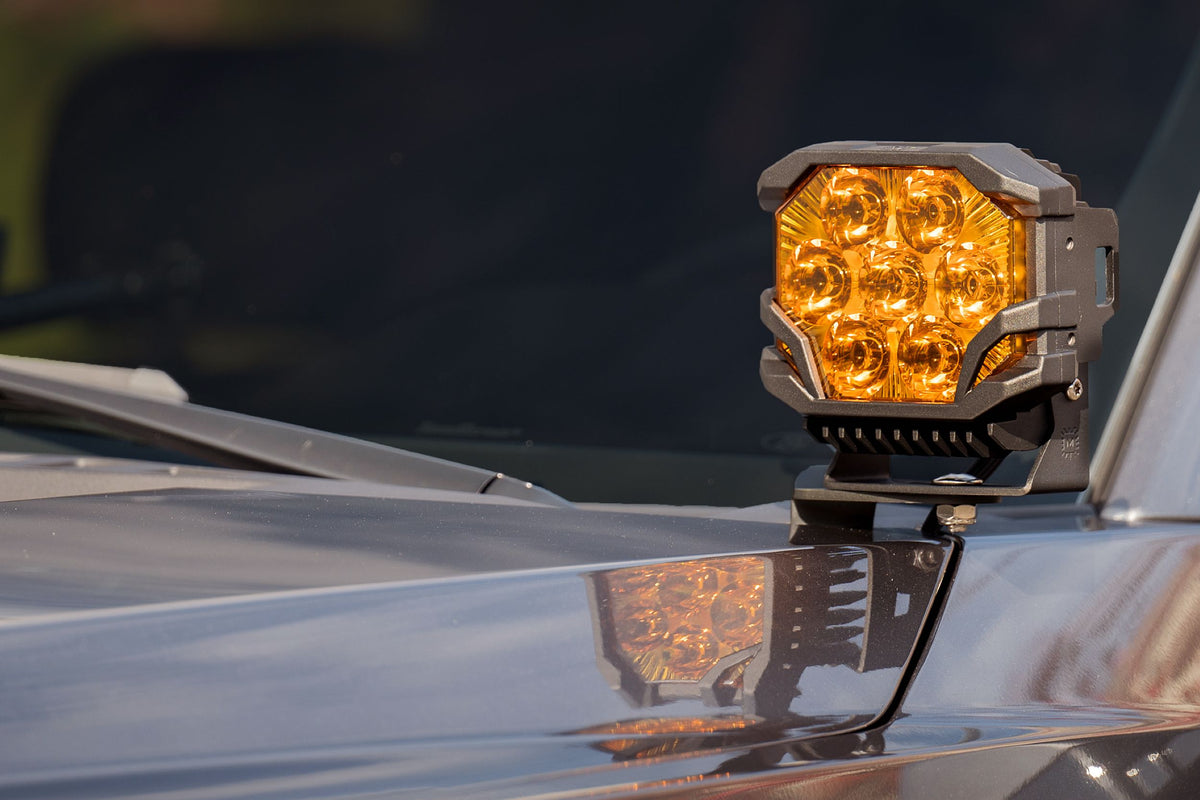 Morimoto BigBanger Ditch Light Kit: 2021+ Bronco (NCS Yellow Spot Beam) - Off Road - Veh. Spec (Image 6 of 6)