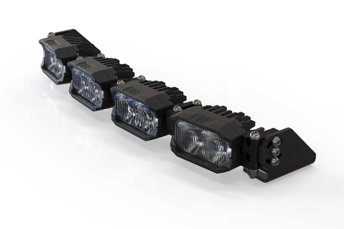 Single-Row BangerBar: (4 Pod / 16") (HXB Power - White/Yellow) - Off Road - Veh. Spec (Image 6 of 6)