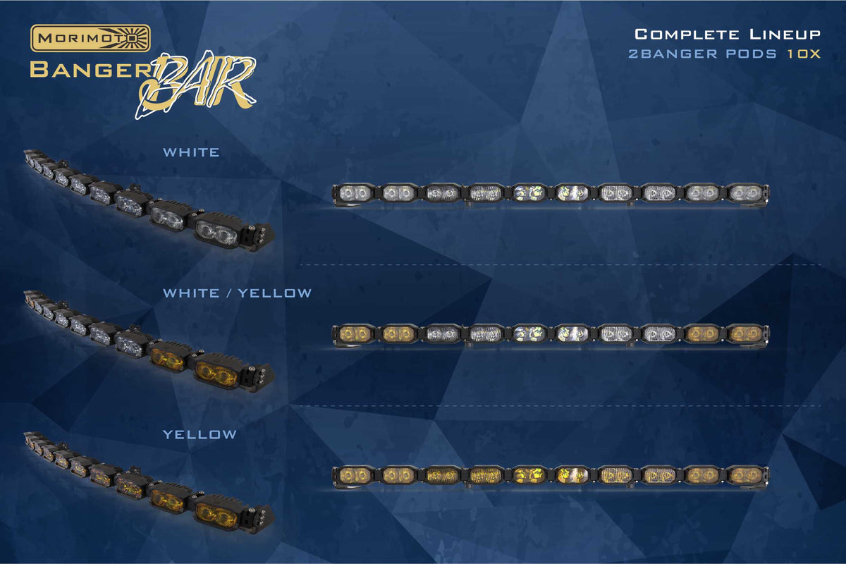 Single-Row BangerBar: (10 Pod / 40") (HXB Power - White) - Off Road - Veh. Spec (Image 6 of 6)