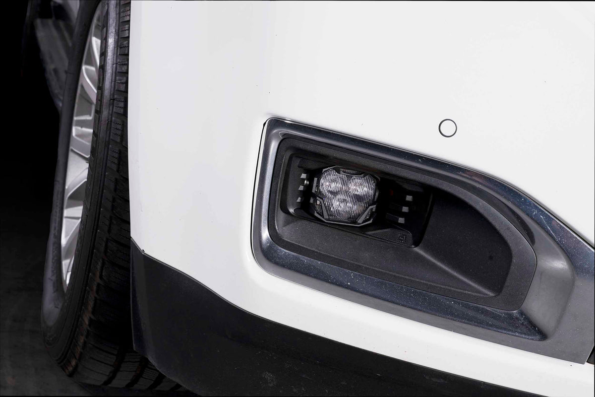 4Banger Fog Lights: Chevrolet Silverado 3500 (07-14) (NCS White SAE Wide Beam) - Off Road - Veh. Spec (Image 6 of 6)