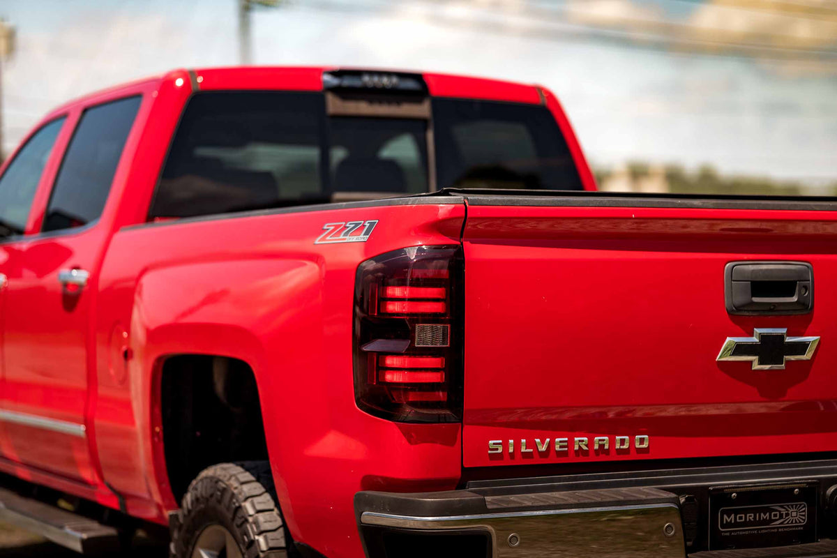 16-18 Silverado 1500 Heads Unfinished Bezel and Red Tails - Kits (Image 3 of 3)