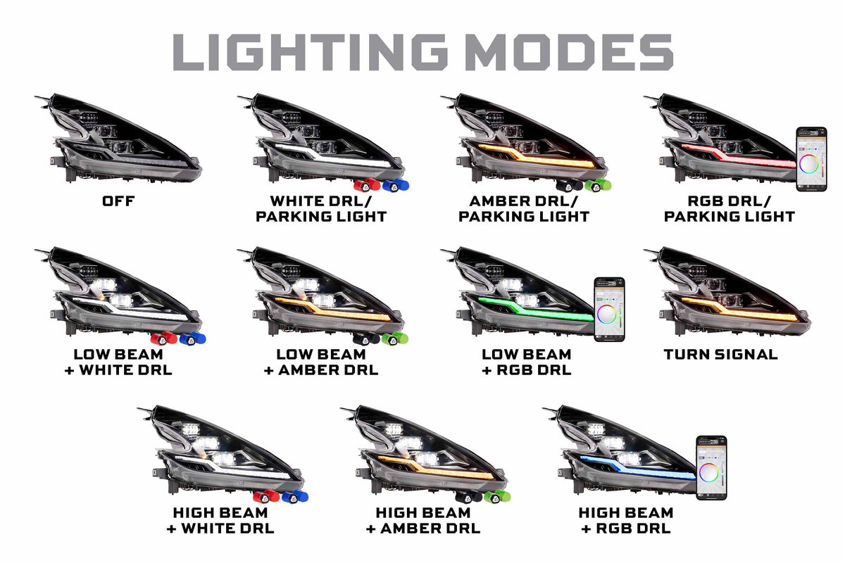 XRGB Evo Headlights: 09-21 Nissan 370Z (Set) - Headlights (Image 6 of 6)