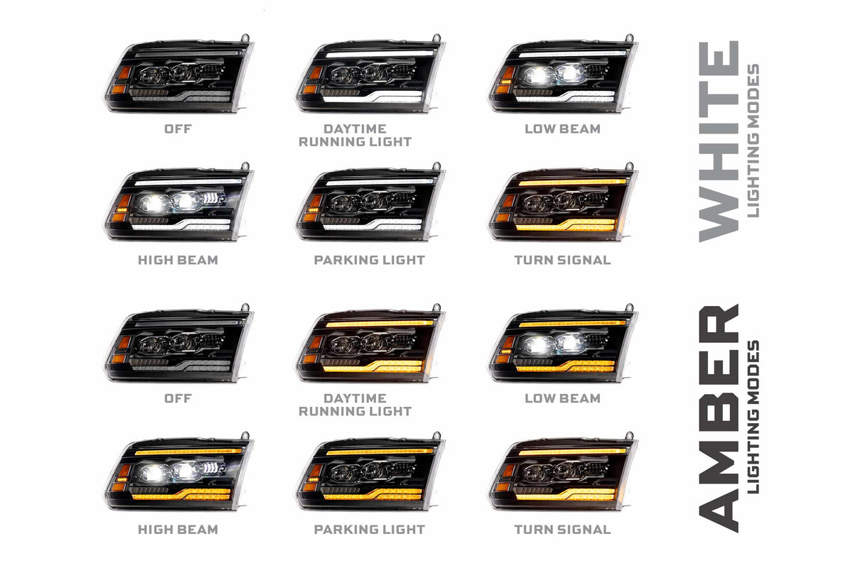 XB Evo Headlights: 09-18 Dodge Ram (Set) - Headlights (Image 6 of 6)