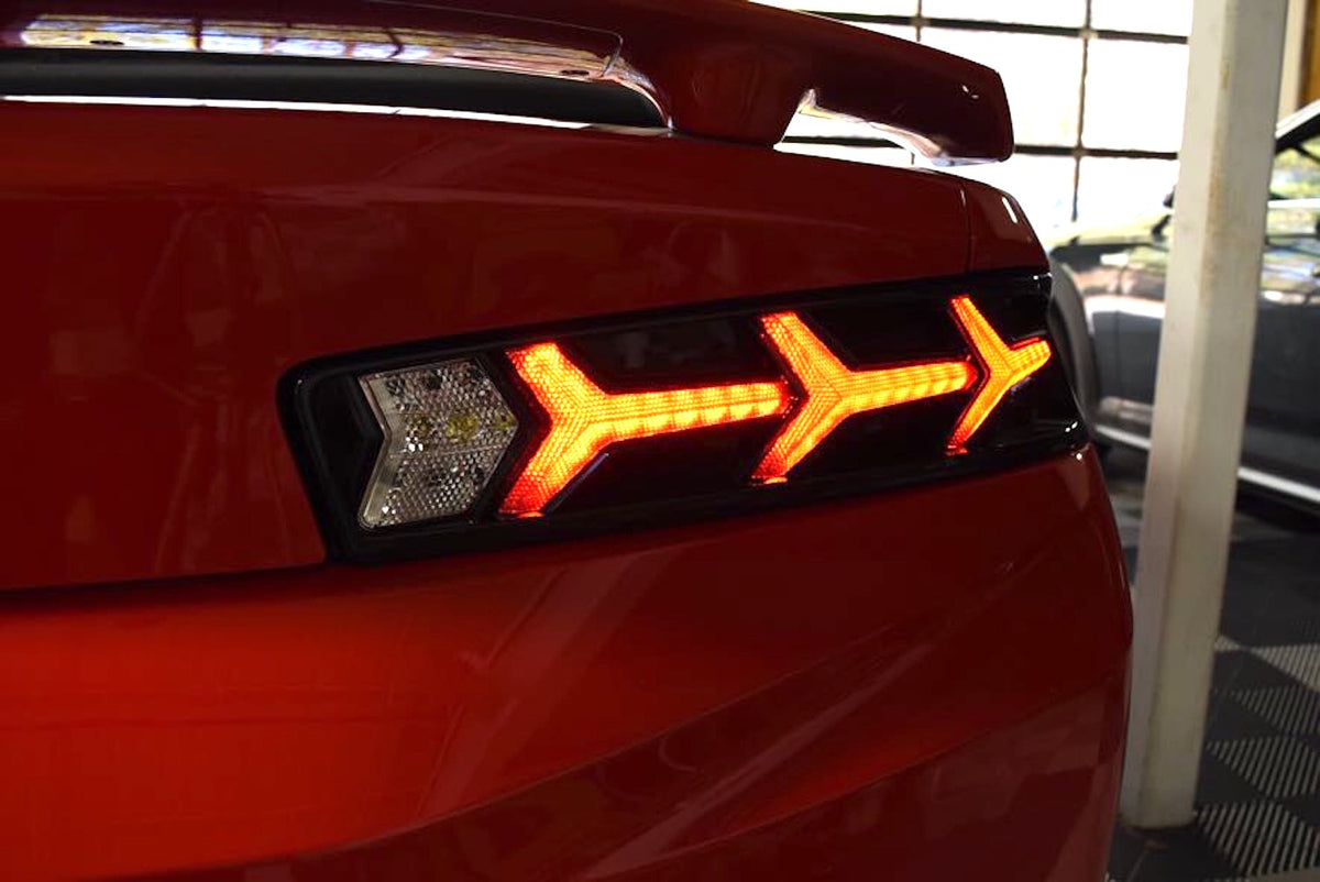XB LED Tail Lights: Chevrolet Camaro (16-18 / Smoked Lens Lambo / Set) - Tail Lights (Image 6 of 6)