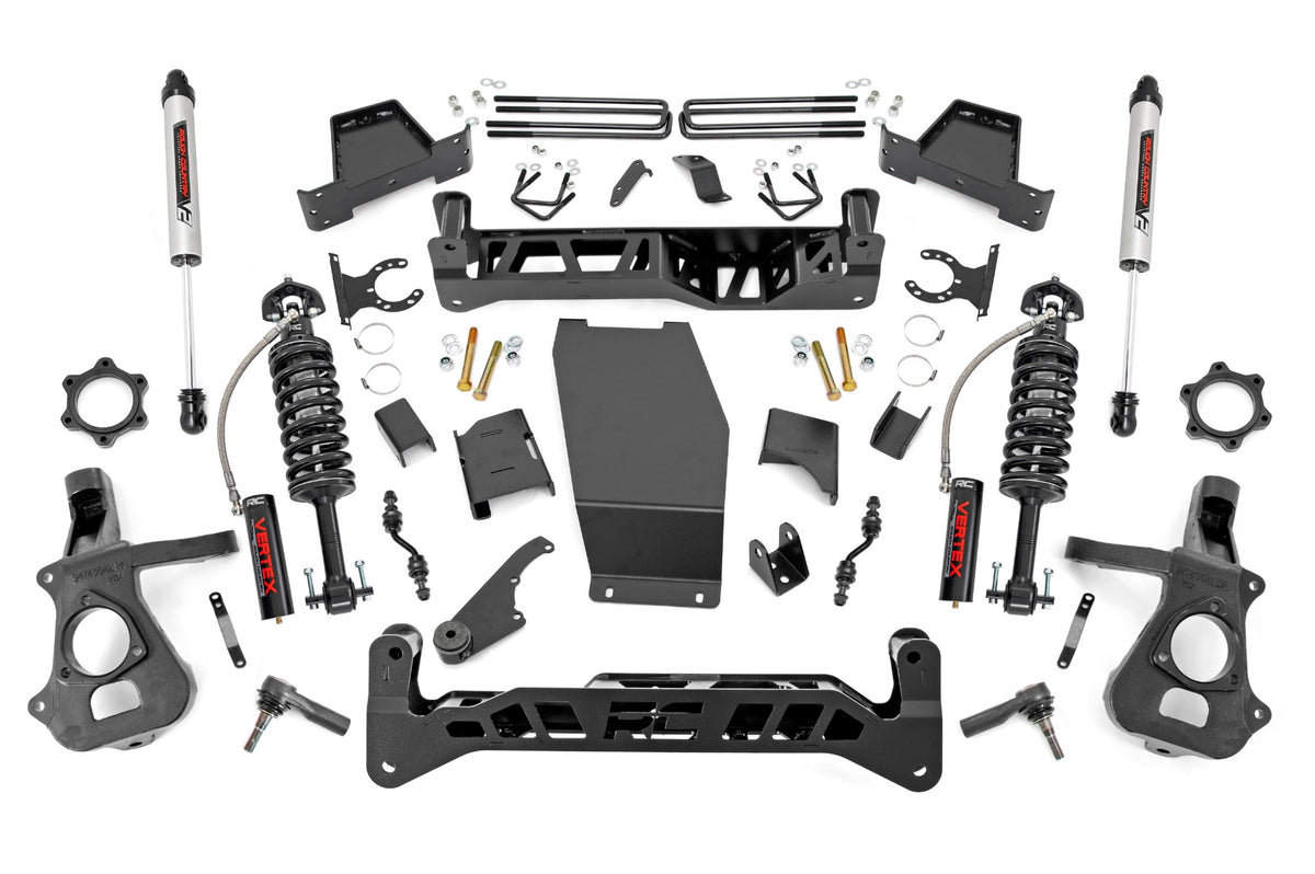 Rough Country 17457 7 Inch Lift Kit | Alum/Stamp Steel | Vertex/V2 | Chevy/GMC 1500 (14-18 & Classic) - Image 1