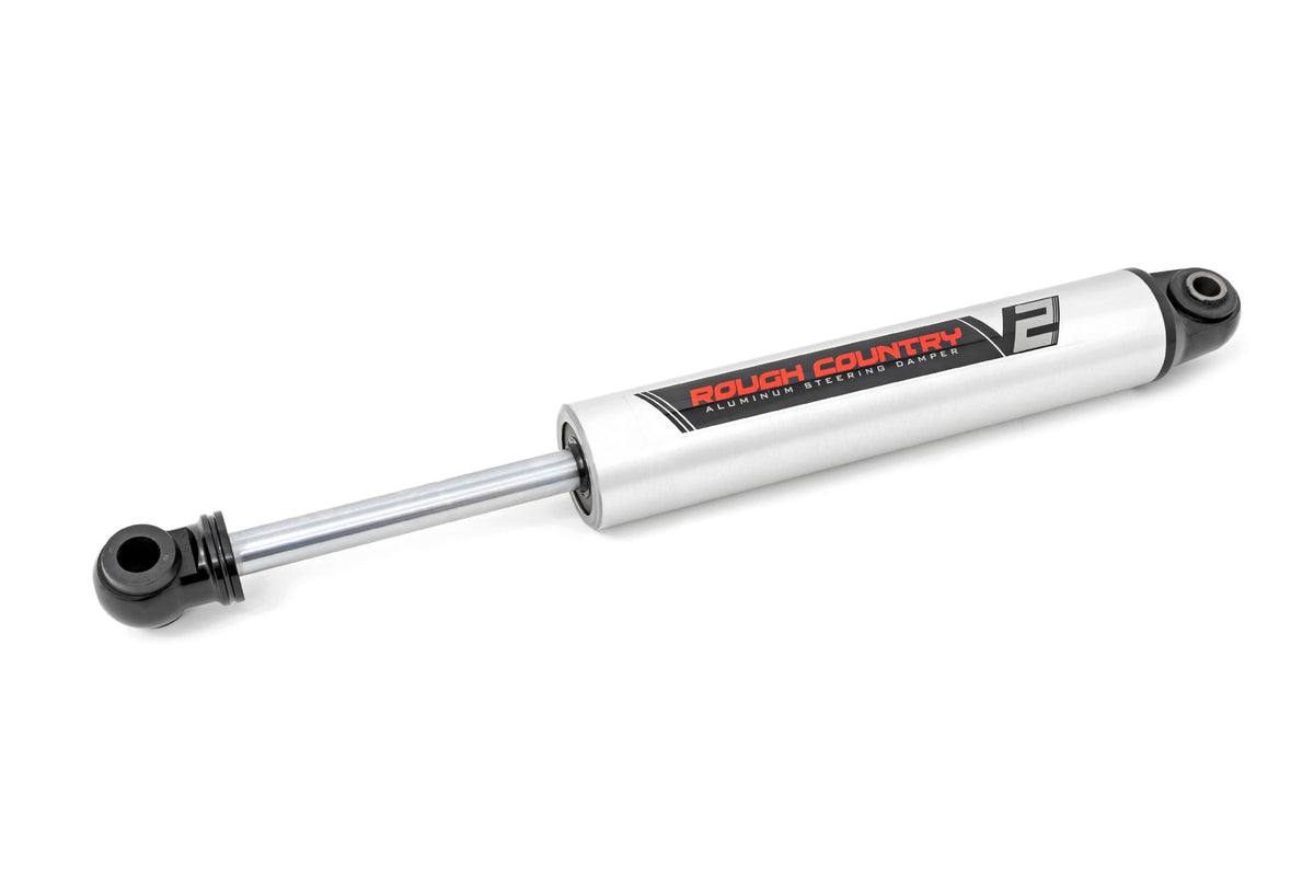 Rough Country 8730570 V2 Steering Stabilizer | Jeep Gladiator JT/Wrangler JL 4WD (2018-2026) - Image 1