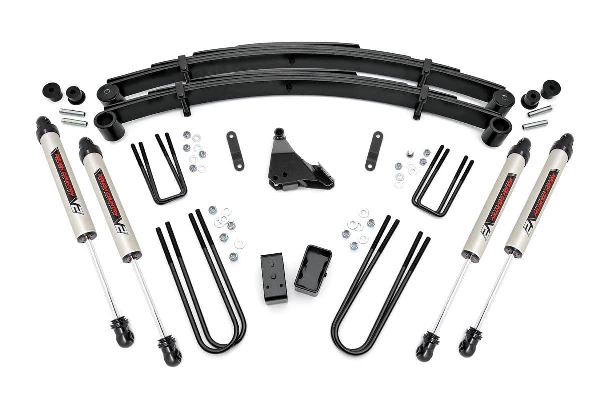 Rough Country 49570 4 Inch Lift Kit | Rear Blocks | V2 | Ford F-250/F-350 Super Duty 4WD (99-04) - Image 2
