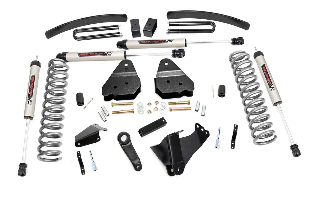 Rough Country 59370 6 Inch Lift Kit | Diesel | V2 | Ford F-250/F-350 Super Duty 4WD (2005-2007) - Image 1