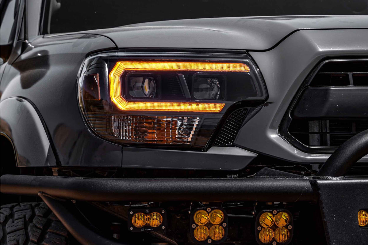 XB Hybrid LED Headlights: Toyota Tacoma (12-15 / Amber DRL / Set) - Headlights (Image 6 of 6)