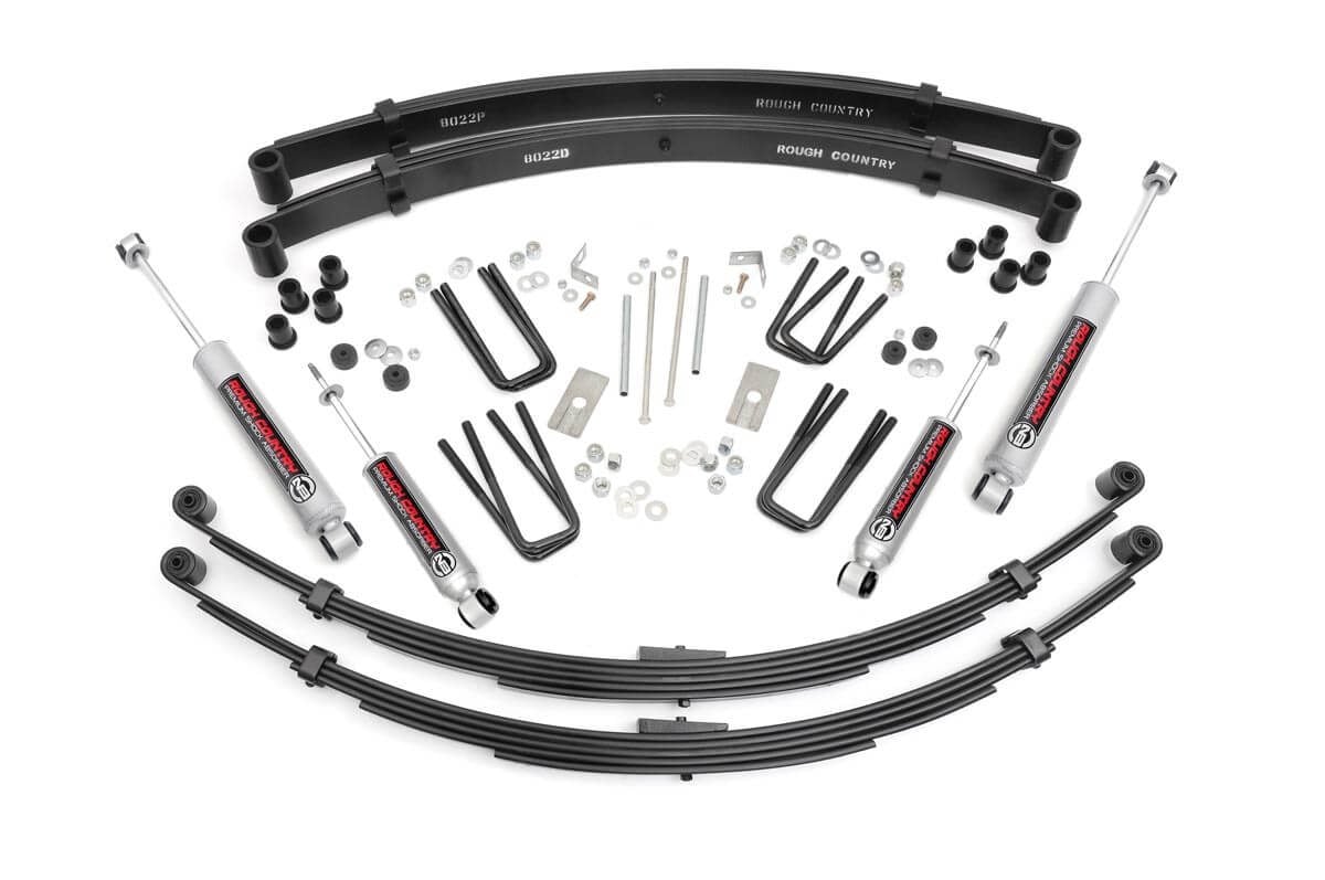 Rough Country 71030 3 Inch Lift Kit | RR Springs | Toyota Truck 4WD (1979-1983) - Image 1