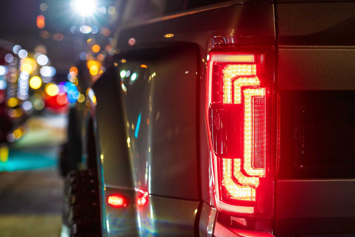 XB LED Tail Lights: Ford Super Duty (17-22 / Red Lens / Set) - Tail Lights (Image 3 of 3)