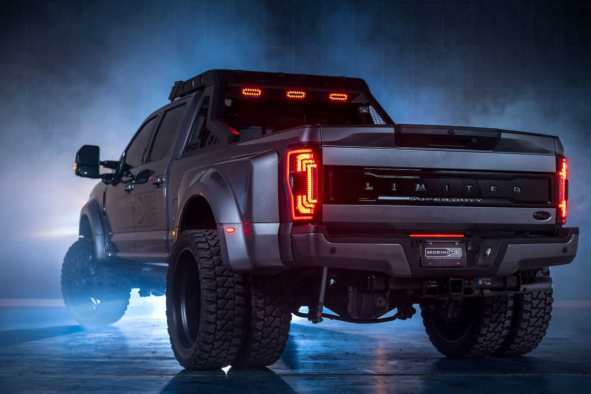 XB LED Tail Lights: Ford Super Duty (17-22 / Smoked Lens / Set) - Tail Lights (Image 4 of 4)