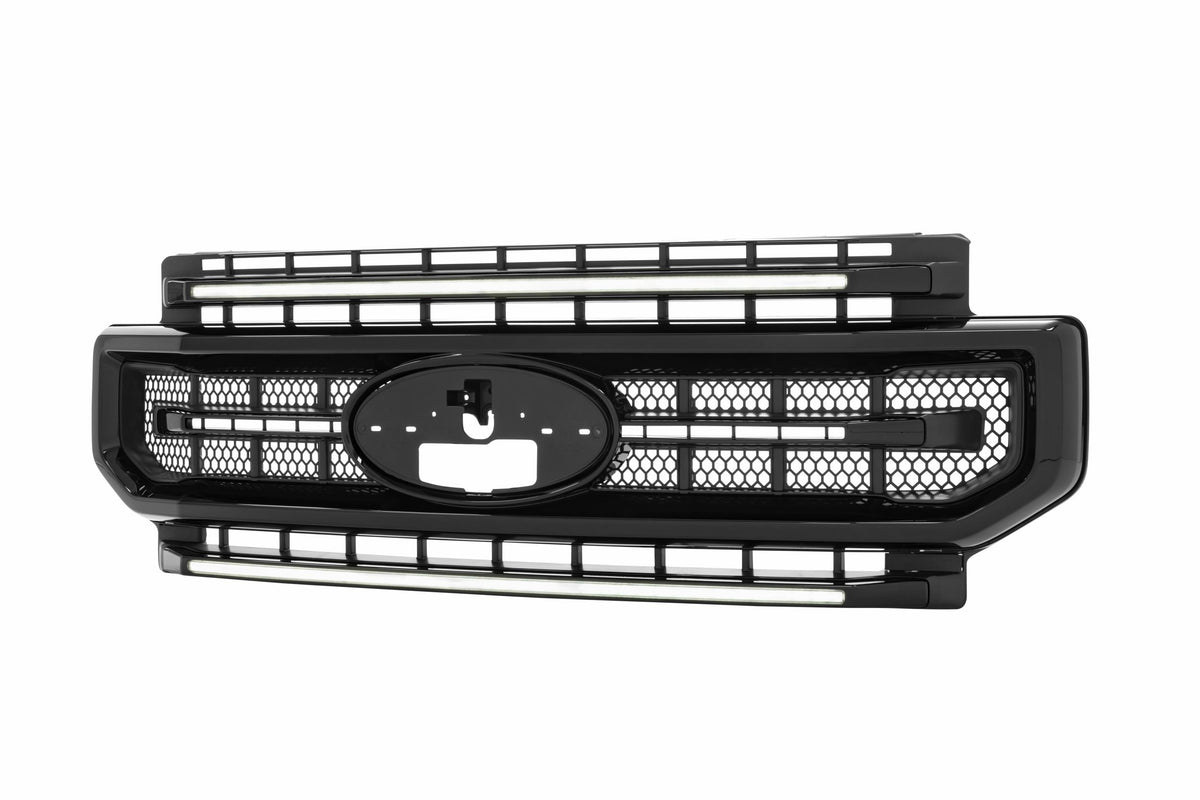XBG LED Grille: Ford Super Duty (20-22 / Black / White DRL) - Grilles (Image 6 of 6)