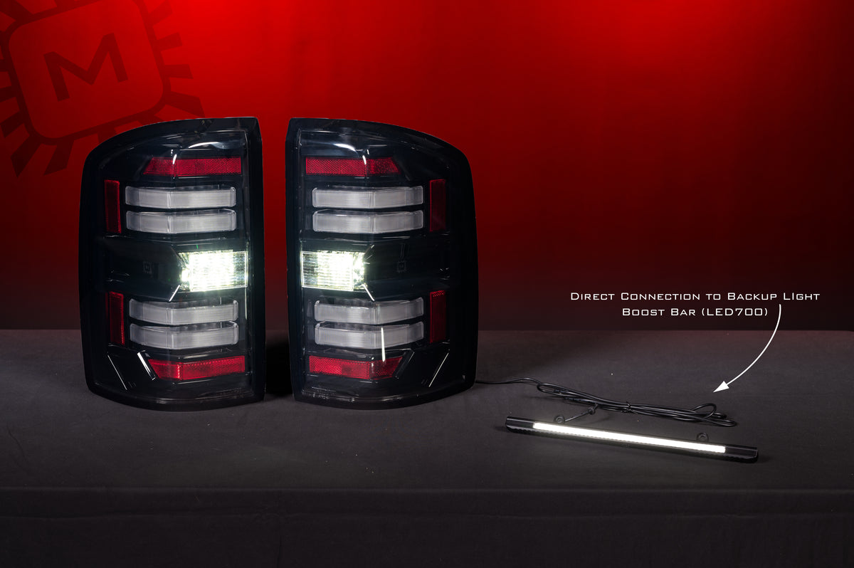 XB LED Tail Lights: GMC Sierra (14-18 / Smoked Lens / Set) - Tail Lights (Image 6 of 6)