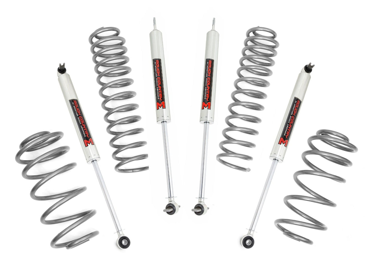 Rough Country 65340 2.5 Inch Lift Kit | 6 Cyl | M1 | Jeep Wrangler TJ (97-06)/Wrangler Unlimited (04-06) - Image 1