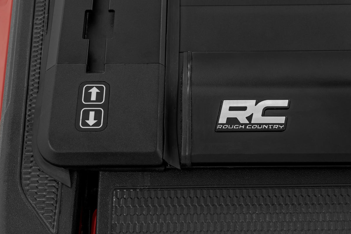 Rough Country 51515551 Powered Retractable Bed Cover | 5' Bed | Toyota Tacoma 2WD/4WD (2024-2026) - Studio View 6