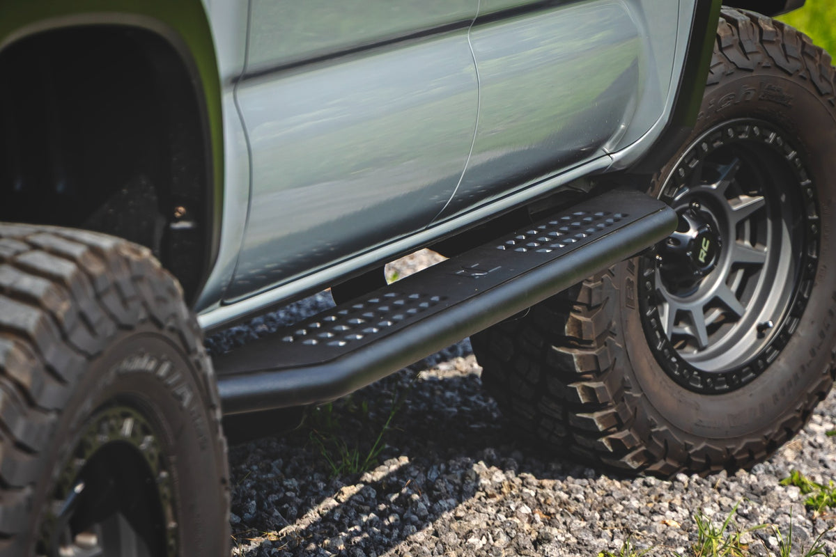 Rough Country 14012 OV2 Running Boards | Side Step Bars | Crew Cab | Toyota Tacoma 2WD/4WD (16-23) - Studio View 6