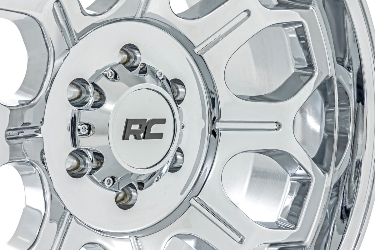 Rough Country 77200912C 77 Series Wheel | One-Piece | Chrome | 20x9 | 6x5.5 | 0mm - Studio View 6