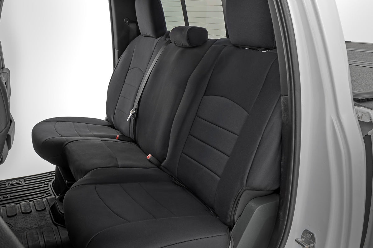 Rough Country 91068 Seat Covers | FR Bucket RR Full bench | Ram 1500 (09-18)/2500 (11-18)/3500 (11-18) - Image 3