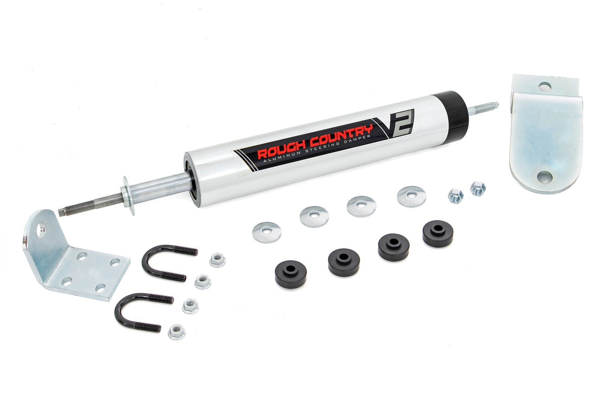Rough Country 8738770 V2 Steering Stabilizer | Ram 2500/3500 2WD (1994-2002) - Image 1