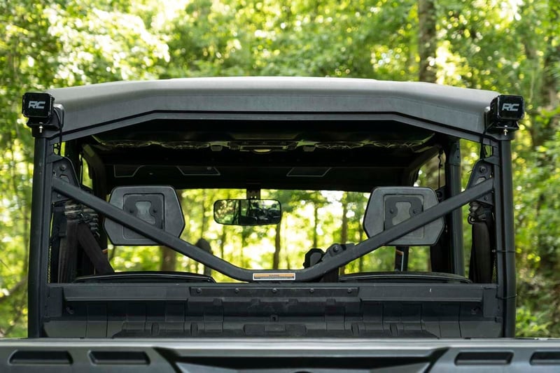 RC LED Light | Cab Mount | 2" Black Pair | Flood | Can-Am Defender HD 5/HD 8/HD 9/HD 10 (manufacturer page)