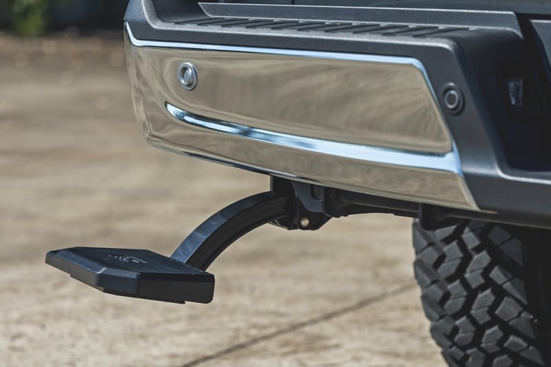 RC Retractable Bed Step | Manual Pull | Ford F-150 (21-26)/F-150 Lightning (22-26) (manufacturer page)