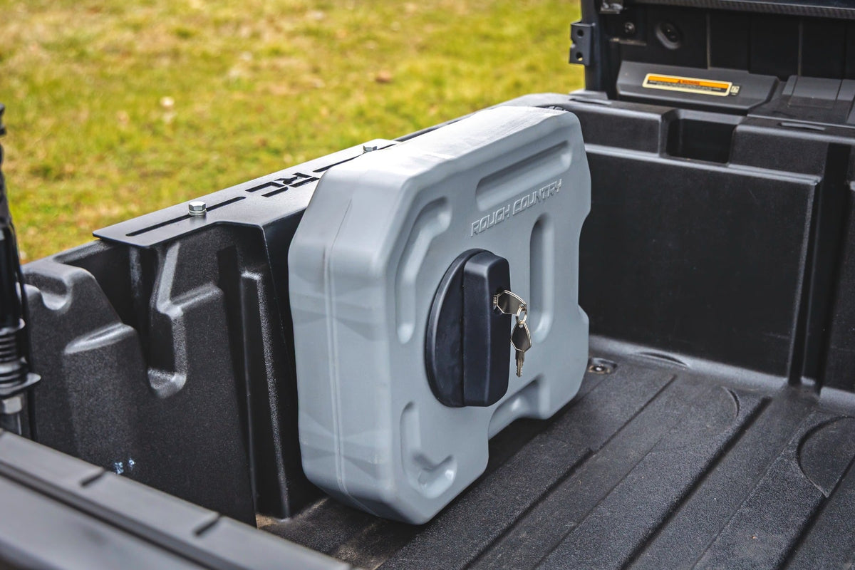 Rough Country 99090 10L Fluid Container Bed Side Mount | Multiple Makes & Models (Polaris/Can-Am/CFMOTO) - Studio View 6