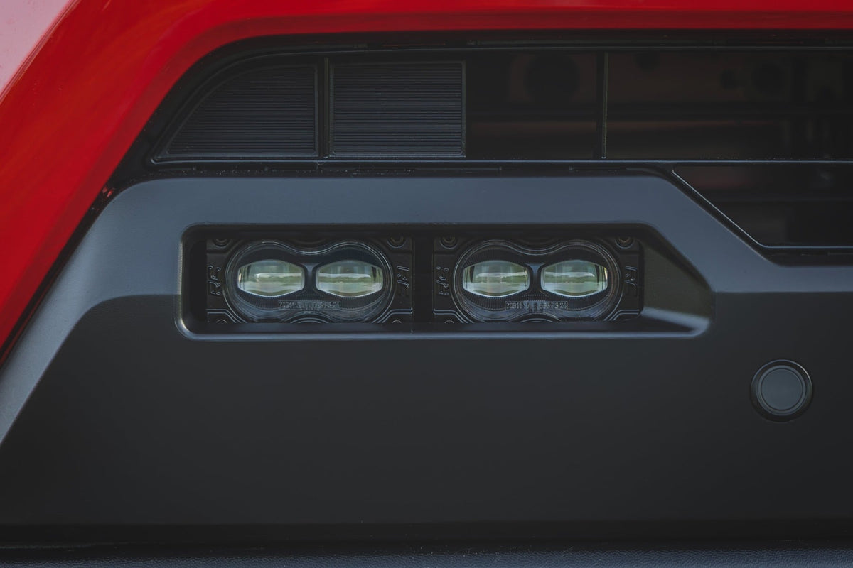 Rough Country 72119 LED Fog Light Kit | 3x1.75 Inch Black Series Slim Aux | Toyota Tacoma (24-26) - Studio View 6