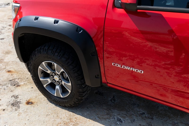 RC Pocket Fender Flares | GAN Silver Ice | Chevy Colorado 2WD/4WD (2015-2022) (manufacturer page)