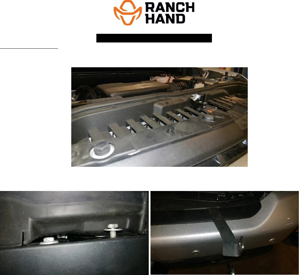 Ranch Hand GGC19HBP Legend Grille Guard Mounting Kit & Bolt Pack | Chevrolet Silverado 1500 (2019-Current) - Ranch Hand GGC19 Grille Guard Leveling & Fastener Guide