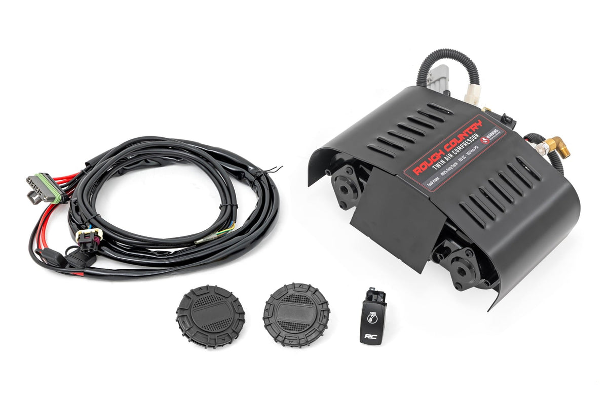 Rough Country RS205A Twin Motor Air Compressor Kit | 12 Volt | 6.16 CFM - Image 1