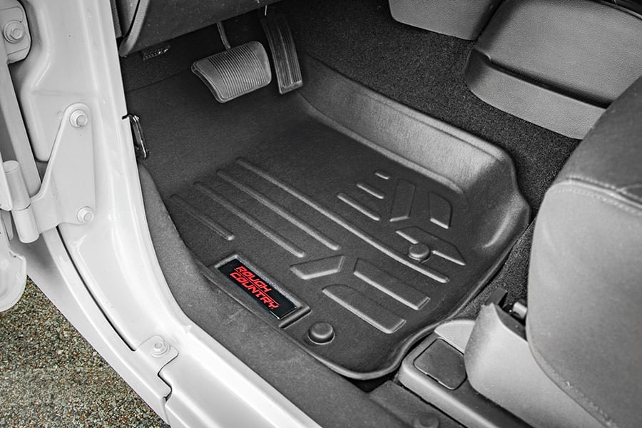 Rough Country 60712 Floor Mats | FR & RR | 4 Door | Jeep Wrangler Unlimited 2WD/4WD (2007-2013) - Image 2