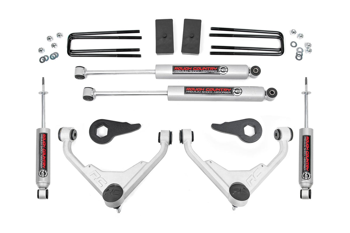 Rough Country 8596N2 3 Inch Lift Kit | Chevy/GMC 2500HD/3500HD/Suburban 2500/Yukon XL 2500 (01-10) - Image 2