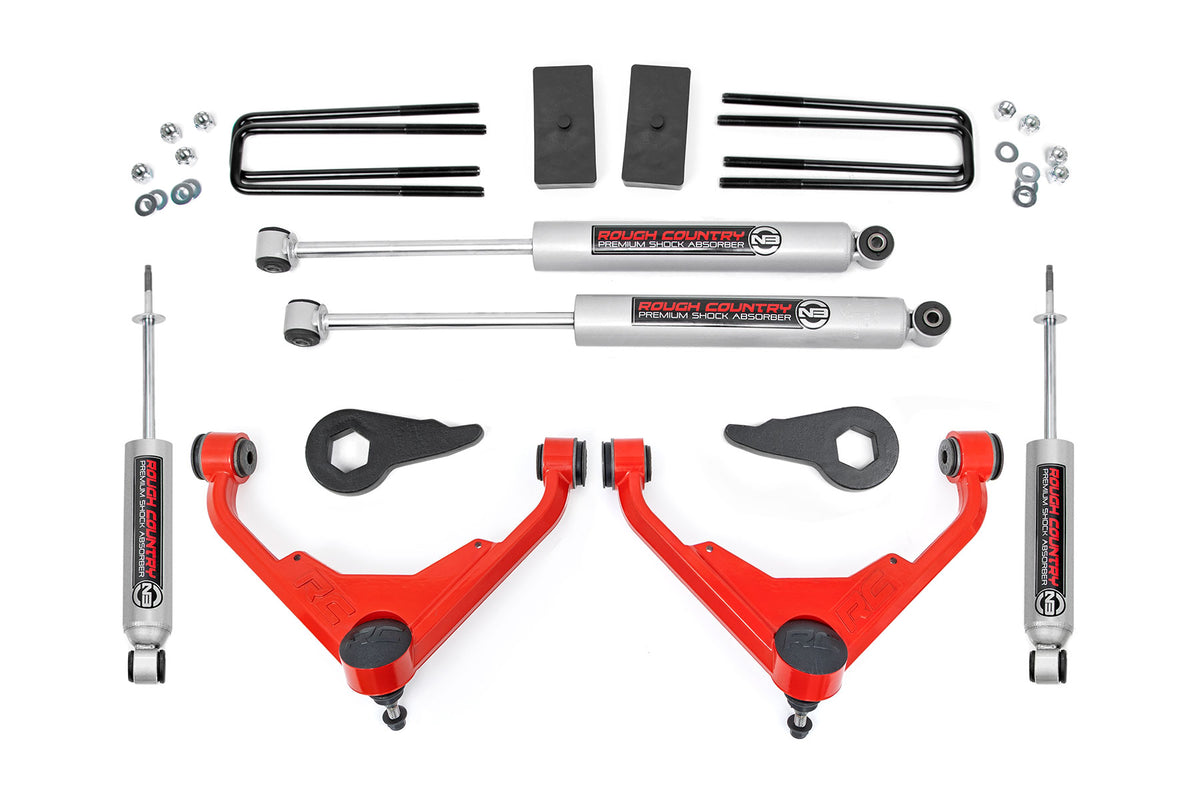 RC 3 Inch Lift Kit | V2 | FK/FF | Chevy/GMC 2500HD/3500HD/Suburban 2500/Yukon XL 2500 (01-10) (manufacturer page)