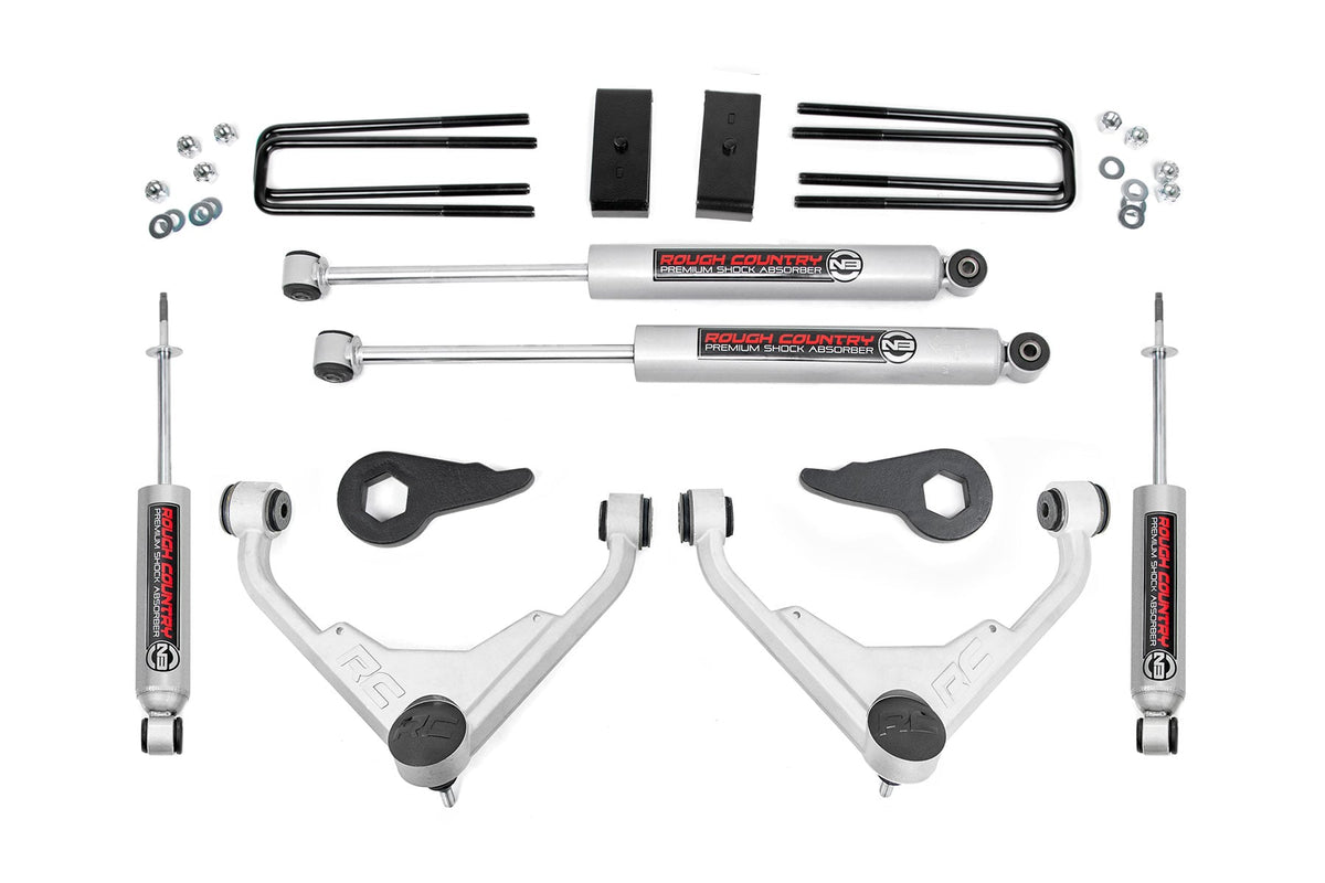 3 Inch Lift Kit | FK/FF Code | Chevy/GMC Sierra/Silverado 2500 HD Suburban/Yukon XL 2500 (01-10) - Susp Lift Kits 4wd