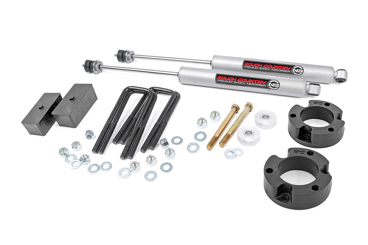 RC 3 Inch Lift Kit | Red Spacer | Toyota Tacoma 2WD/4WD (2005-2023) (manufacturer page)