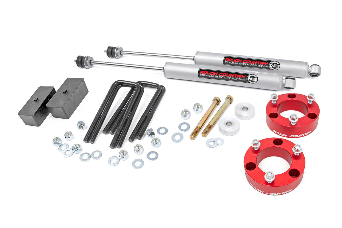 3 Inch Lift Kit | Red Spacer | Toyota Tacoma 2WD/4WD (2005-2023) - Susp Lift Kits 4wd (Image 1 of 6)