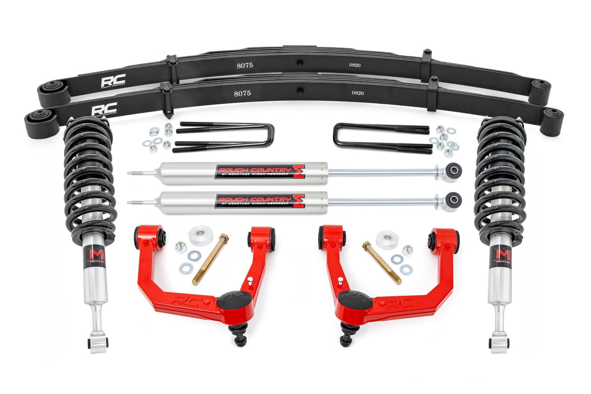 3.5 Inch Lift Kit | Red UCA | M1 Struts | Toyota Tacoma 2WD/4WD (2005-2023) - Susp Lift Kits 4wd (Image 1 of 6)