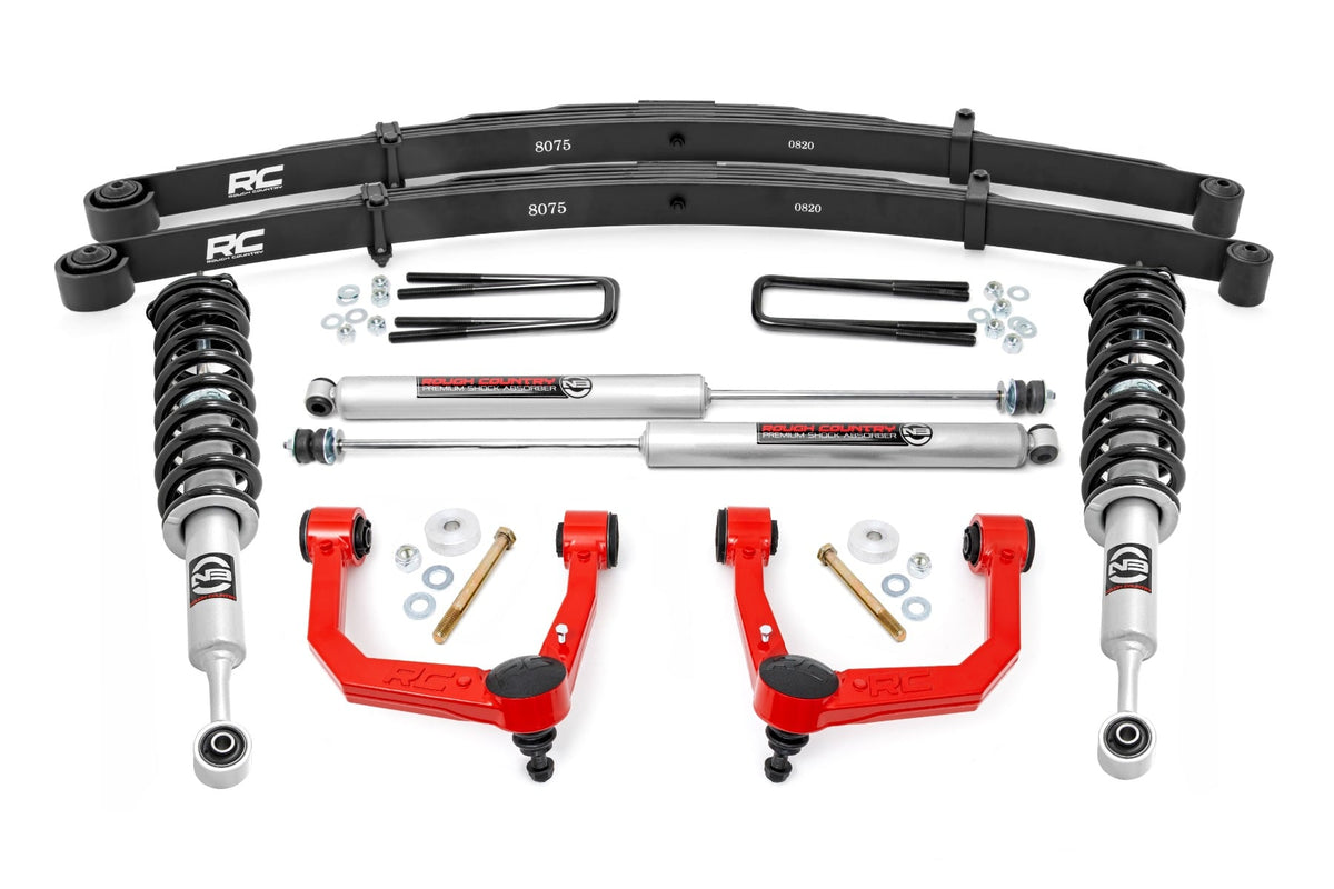 RC 3.5 Inch Lift Kit | Red UCA | M1 Struts | Toyota Tacoma 2WD/4WD (2005-2023) (manufacturer page)