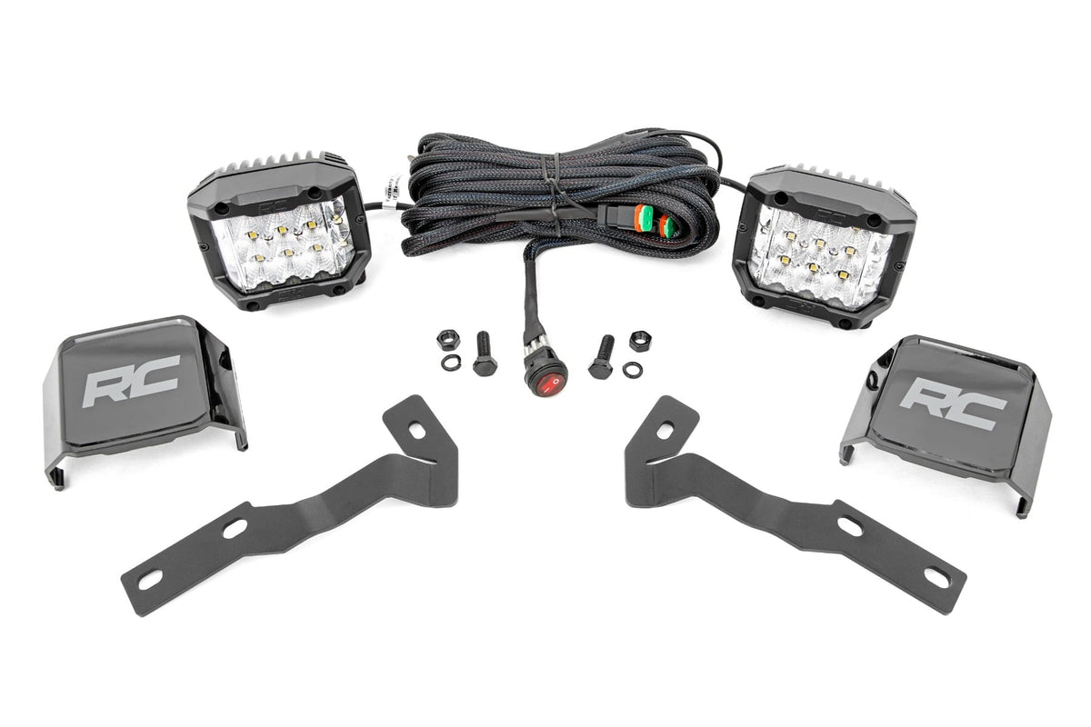 LED Light Kit | Ditch Mount |  3" OSRAM | Wide | Toyota Tacoma 2WD/4WD (16-23) - Lighting & Acc (Image 1 of 6)