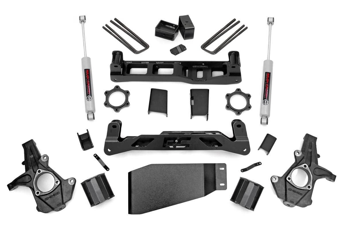 RC 5 Inch Lift Kit | Chevy Silverado & GMC Sierra 1500 4WD (2007-2013) (manufacturer page)