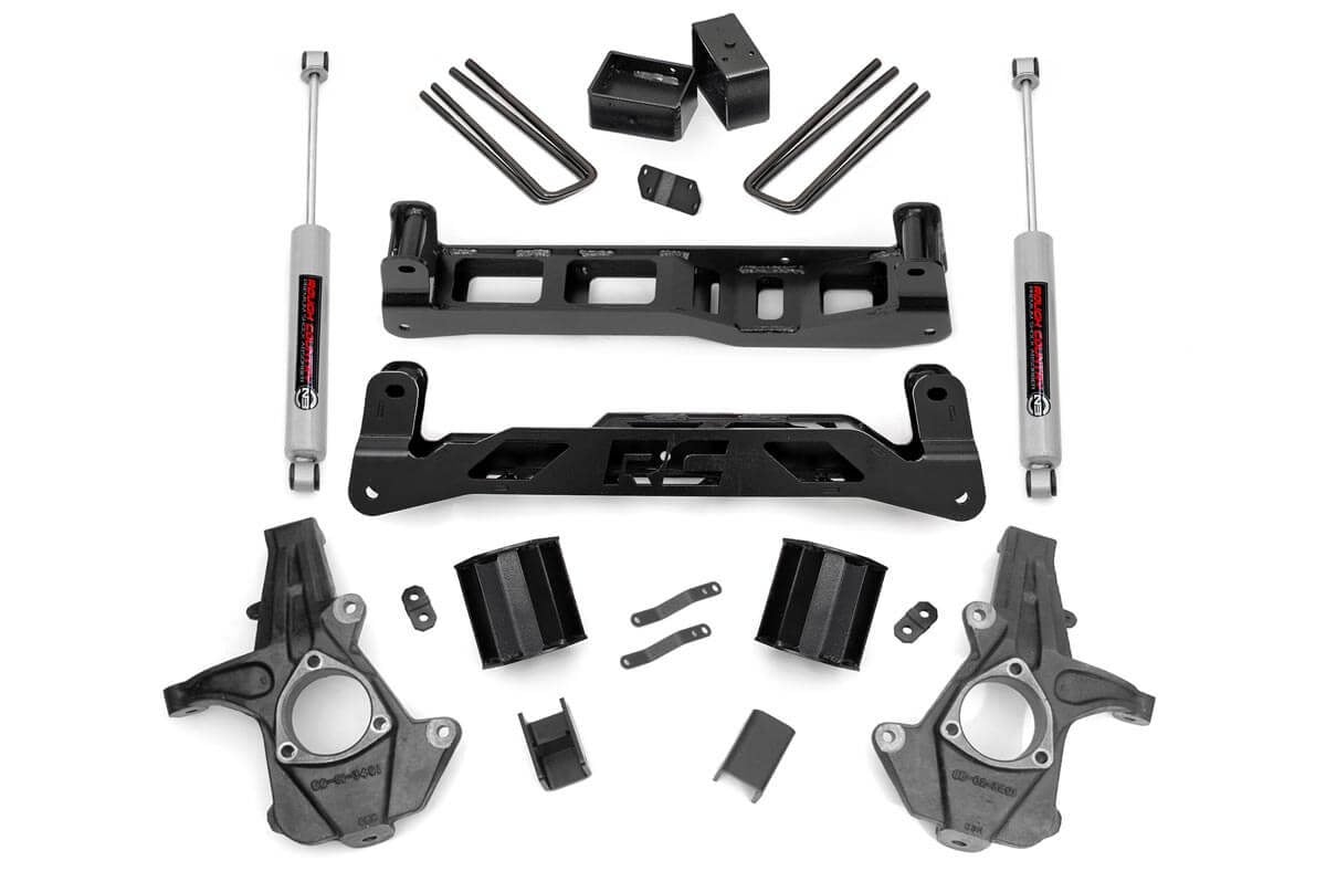 Rough Country 24831 5 Inch Lift Kit | Alum/Stamp Steel | Chevy/GMC 1500 (14-18 & Classic) - Image 2