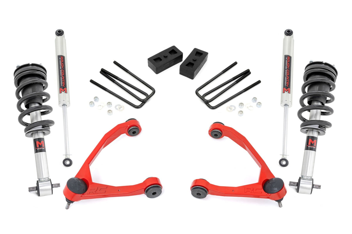 3.5 Inch Lift Kit | Cast Steel | M1 Strut | | Chevy/GMC 1500 (14-16) - Susp Lift Kits 4wd