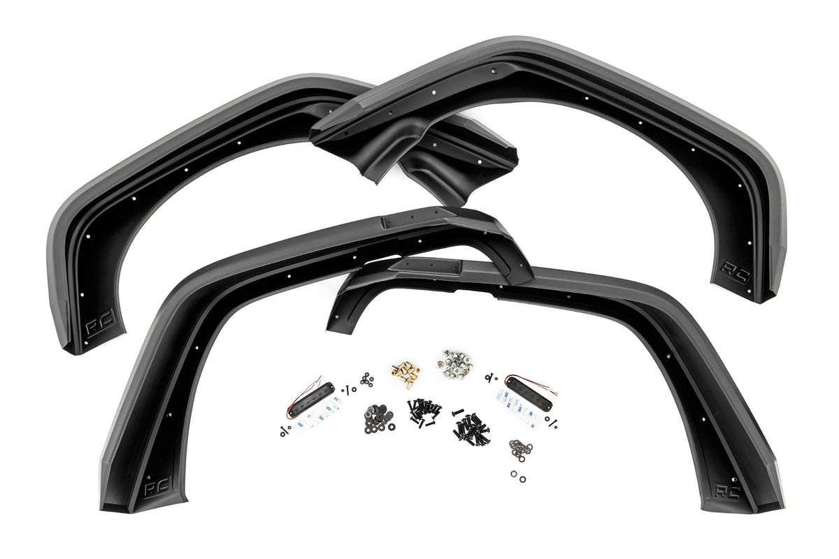 High Clearance LED Flat Fender Flare Kit | UV Treated | Jeep Wrangler JK (07-18) - Fender Flares (Image 5 of 6)