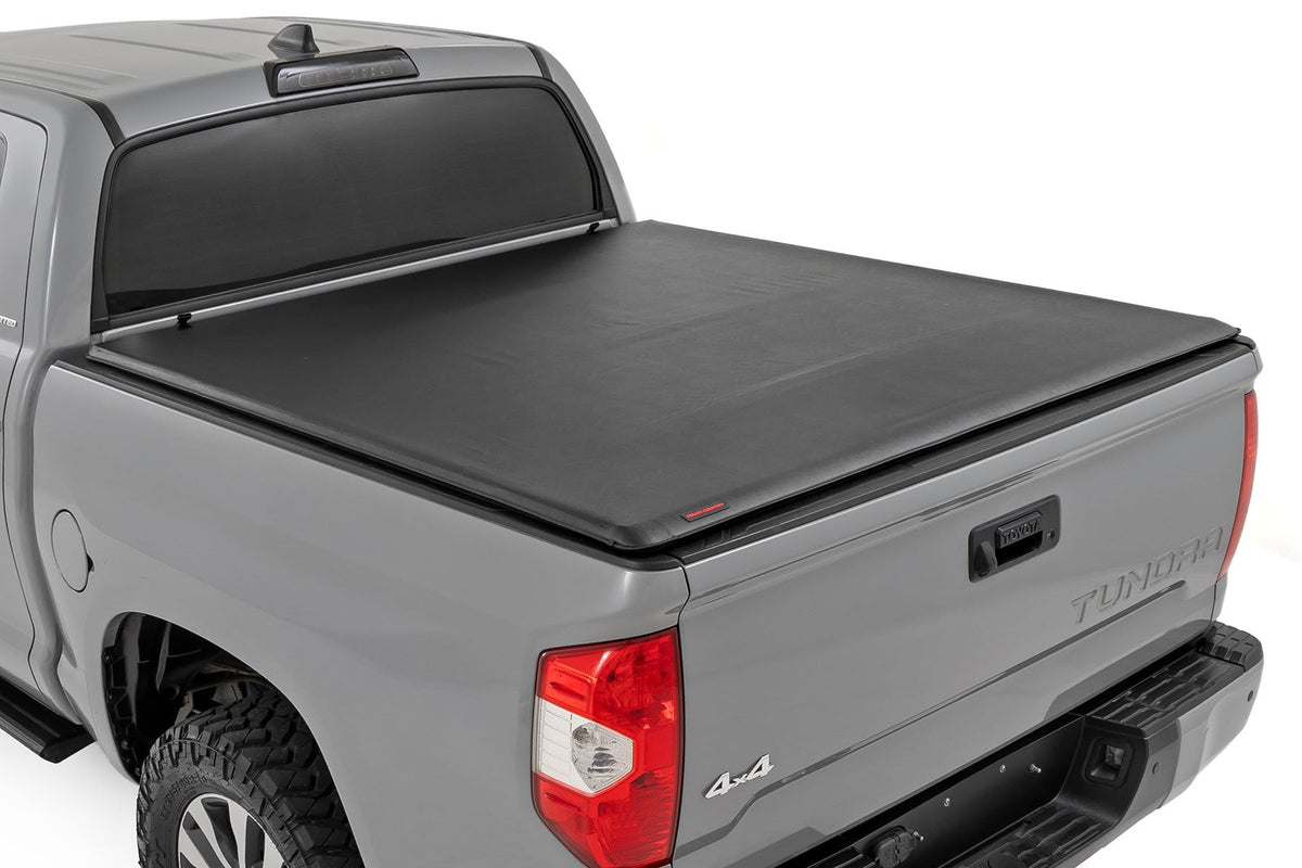Soft Roll Up Bed Cover | 6'7 Bed | Toyota Tundra 2WD/4WD (2007-2021) - Bed Covers (Image 1 of 6)