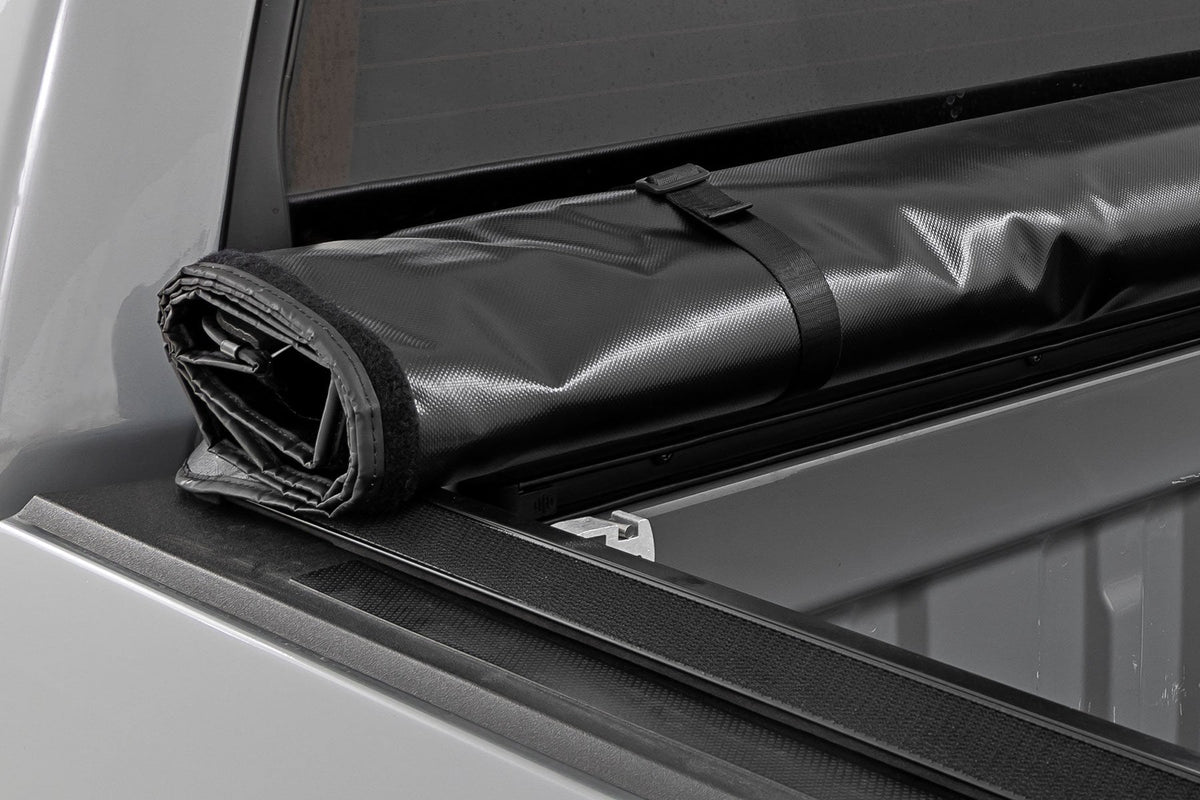 Soft Roll Up Bed Cover | 5'7" Bed | Toyota Tundra 2WD/4WD (2007-2021) - Bed Covers (Image 5 of 6)