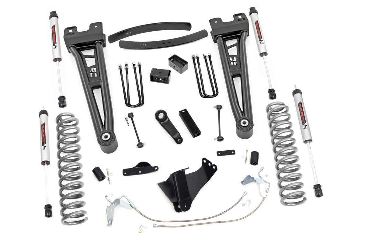 Rough Country 53870 6 Inch Lift Kit | Diesel | Radius Arm | V2 | Ford F-250/F-350 Super Duty (08-10) - Image 1