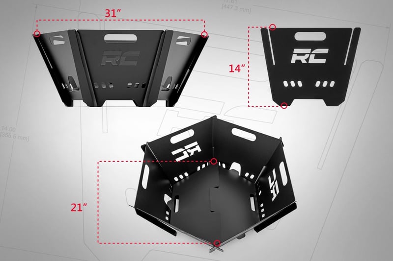 RC Overland Collapsible Fire Pit w/Carry Bag (manufacturer page)