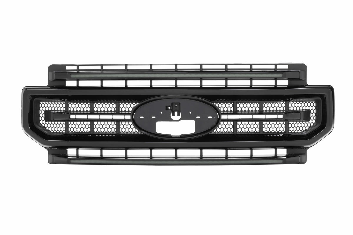 XBG LED Grille: Ford Super Duty (20-22 / Black / Amber DRL) - Grilles (Image 1 of 6)